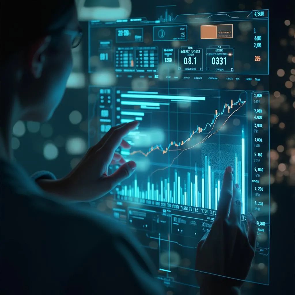 Commercial analytics dashboard visualization